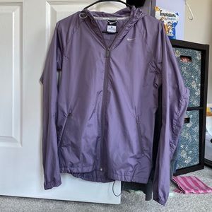 Nike Running purple lite rain coat